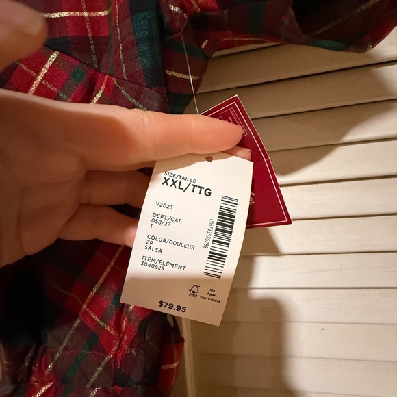 Gymboree Christmas Plaid Dupioni A-Line Wrap Midi Ruffle Dress Sz 2XL Adult 2963 - Picture 7 of 11